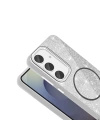 Galaxy S23 FE Kılıf Magsafe Şarj Özellikli Parlayan Simli Redclick Okso Kapak