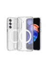 Galaxy S23 FE Kılıf Magsafe Şarj Özellikli Parlayan Simli Saydam Renkli Redclick Allstar Kapak