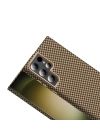 Galaxy S23 Ultra Kılıf M-safe Şarj Özellikli Karbon Fiber Görünümlü Redclick Gros Kapak