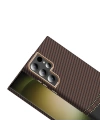 Galaxy S23 Ultra Kılıf M-safe Şarj Özellikli Karbon Fiber Görünümlü Redclick Gros Kapak