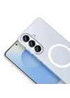 Galaxy S24 FE Kamera Korumalı M-Safe Şarj Özellikli Şeffaf Redclick London Silikon Kapak