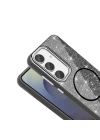 Galaxy S24 FE Kılıf Magsafe Şarj Özellikli Parlayan Simli Redclick Okso Kapak