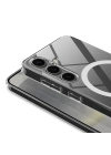 Galaxy S24 Kılıf Redclick Magsafe Şarj Özellikli Şeffaf Tek Kamera Çerçeveli Porto Kapak