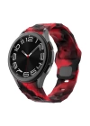 Galaxy Waych 5 44mm Redclick KRD-116 20mm Futbol Desenli Spor Tasarımlı Silikon Kordon