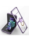 Galaxy Z Flip 3 Kılıf Redclick Yüzüklü Kıpta Kapak