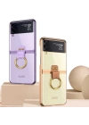 Galaxy Z Flip 3 Kılıf Redclick Yüzüklü Kıpta Kapak