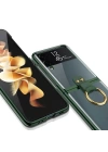 Galaxy Z Flip 3 Kılıf Redclick Yüzüklü Kıpta Kapak