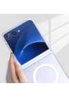 Galaxy Z Flip 7 Kılıf Kamera Korumalı M-safe Sert PC Redclick Porto Kapak