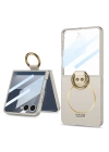 Galaxy Z Flip 7 Kılıf M-safe Şarj Özellikli Redclick Kıpta Yüzüklü Flip Sert Kapak