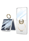 Galaxy Z Flip 7 Kılıf M-safe Şarj Özellikli Redclick Kıpta Yüzüklü Flip Sert Kapak