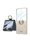 Galaxy Z Flip 7 Kılıf M-safe Şarj Özellikli Redclick Kıpta Yüzüklü Flip Sert Kapak