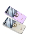 Galaxy Z Flip 7 Kılıf M-safe Şarj Özellikli Redclick Kıpta Yüzüklü Flip Sert Kapak