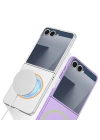 Galaxy Z Flip 7 Kılıf Wireless Şarj Özellikli Redclick Kıpta M-safe Kapak