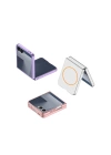 Galaxy Z Flip 7 Kılıf Wireless Şarj Özellikli Redclick Kıpta M-safe Kapak