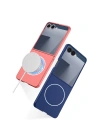 Galaxy Z Flip 7 Kılıf Wireless Şarj Özellikli Redclick Kıpta M-safe Kapak