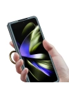 Galaxy Z Fold 5 Kılıf Redclick Kıpta Yüzüklü Flip Sert Kapak