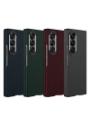 Galaxy Z Fold 6 Kılıf Kamera Korumalı Karbon Fiber Tasarımlı Arka Yüzey Redclick Kıpta Karbon Kapak