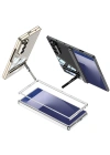 Galaxy Z Fold 7 Kılıf Kamera Korumalı Şeffaf Tasarımlı Redclick Lego Standlı Kapak