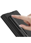 Galaxy Z Fold 7 Suni Deri Tasarımlı Kalem Bölmeli Redclick Kıpta Kartlıklı Standlı Kapak