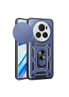 Honor Magic 6 Pro Kılıf Magnetik Standlı Kamera Korumalı Redclick Sürgülü Vega Kapak