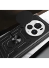 Honor Magic 6 Pro Kılıf Magnetik Standlı Kamera Korumalı Redclick Sürgülü Vega Kapak