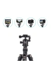 Jmary KT3255NB30 3 Kademeli 164.5cm Fonksiyonel Ayrılabilir Monopod Tasarım Başlıklı Tripod