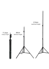 Jmary Mt-75 Tripod 3 Kademeli Yükseklik Ayarlı Katlanabilir Kompakt Tasarım 210 Cm