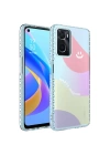 Oppo A96 4g Kılıf Airbag Kenarlı Renkli Desenli Silikon Redclick Elegans Kapak