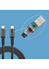Qgeem 2.Jenerasyon Type-C to Type-C USB3.2 PD Data Kablosu 100W 20Gbps 4K@60Hz 2 Metre