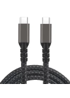 Qgeem 2.Jenerasyon Type-C to Type-C USB3.2 PD Data Kablosu 100W 20Gbps 4K@60Hz 3 Metre