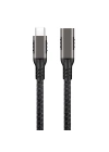 Qgeem Extension USB3.2 Type-C PD Uzatma Kablosu 100W 20Gbps 4K@60Hz 2 Metre