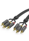 Qgeem Qg-au13 Rca Aux Audio Kablo 1.83m