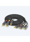 Qgeem Qg-au13 Rca Aux Audio Kablo 1.83m