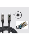Qgeem QG02 Type-C to Type-C PD3.1 Data Kablosu 240W 480Mbps 1 Metre