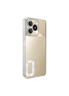 Realme C53 4G Kılıf Kamera Korumalı Logo Gösteren Redclick Omega Kapak