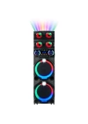 Redclick GD-2126 Dijital LED Göstergeli FM Radyolu Mikrofonlu RGB TWS Çift 12 inç Stereo Bass Kablosuz Karaoke Hoparlör