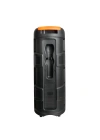 Redclick GD-2809 Dijital LED Göstergeli FM Radyolu Mikrofonlu RGB TWS Çift 8 inç Stereo Bass Kablosuz Karaoke Hoparlör