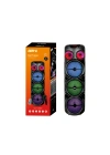 Redclick GD-2887 Dijital LED Göstergeli Mikrofonlu RGB TWS 8 inç Stereo Bass Kablosuz Karaoke Hoparlör