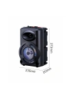 Redclick GD-903 Dijital LED Göstergeli FM Radyolu Mikrofonlu RGB TWS 8 inç Stereo Bass Kablosuz Karaoke Hoparlör