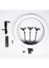 Redclick MJ-56 Uzaktan Kumandalı 21 inç Işıklı Telefon Tutucu Ring Light