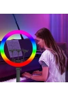 Redclick MJ-56 Uzaktan Kumandalı 21 inç Işıklı Telefon Tutucu Ring Light