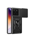 Xiaomi 14T Kılıf Magnetik Standlı Kamera Korumalı Redclick Sürgülü Vega Kapak