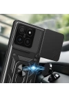 Xiaomi 14T Kılıf Magnetik Standlı Kamera Korumalı Redclick Sürgülü Vega Kapak