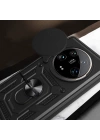 Xiaomi Mi 14 Ultra Kılıf Magnetik Standlı Kamera Korumalı Redclick Sürgülü Vega Kapak