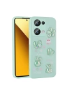 Xiaomi Poco M6 Pro 4G Kılıf Kabartma Figürlü Parlak Redclick Toys Silikon Kapak