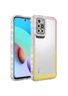 Xiaomi Redmi 10 Kılıf Simli Ve Renk Geçiş Tasarımlı Lens Korumalı Redclick Park Kapak