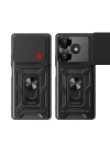 Xiaomi Redmi 13 4G Kılıf Magnetik Standlı Kamera Korumalı Redclick Sürgülü Vega Kapak