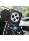 Xiaomi Redmi 14C 4G Kılıf Magnetik Standlı Kamera Korumalı Redclick Sürgülü Vega Kapak