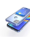 Xiaomi Redmi 9c Kılıf Kartlıklı Şeffaf Redclick Setra Clear Silikon Kapak