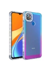 Xiaomi Redmi 9c Kılıf Simli Ve Renk Geçiş Tasarımlı Lens Korumalı Redclick Park Kapak